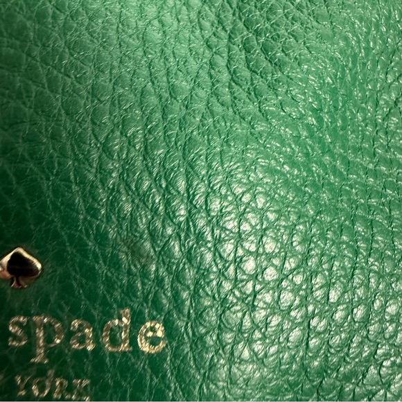 Kate Spade Green Pebbled Leather Crossbody Shoulder Bag - Picture 12 of 13